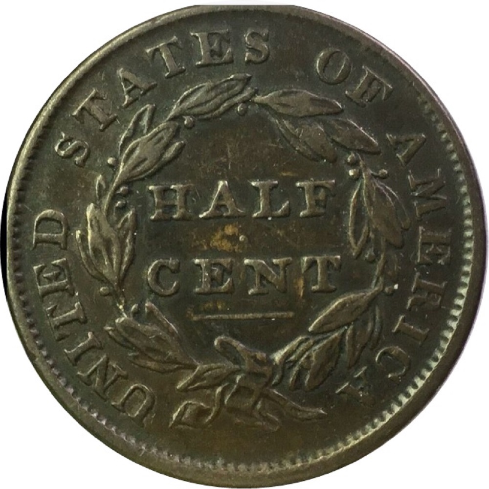 1833-Classic-Head-Half-Cent-#3